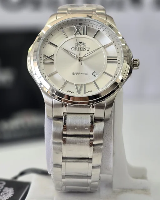 ساعت مچی مردانه صفحه نقره‌ای اورینت ORIENT مدل OR:J-1124-G