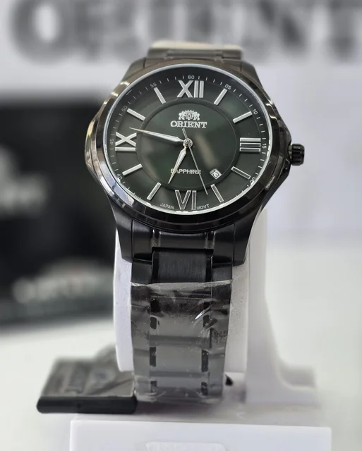 ساعت مچی مردانه صفحه سبز تیره اورینت ORIENT مدل OR:J-1124-G